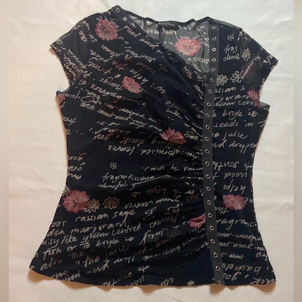 Black detailed shirt